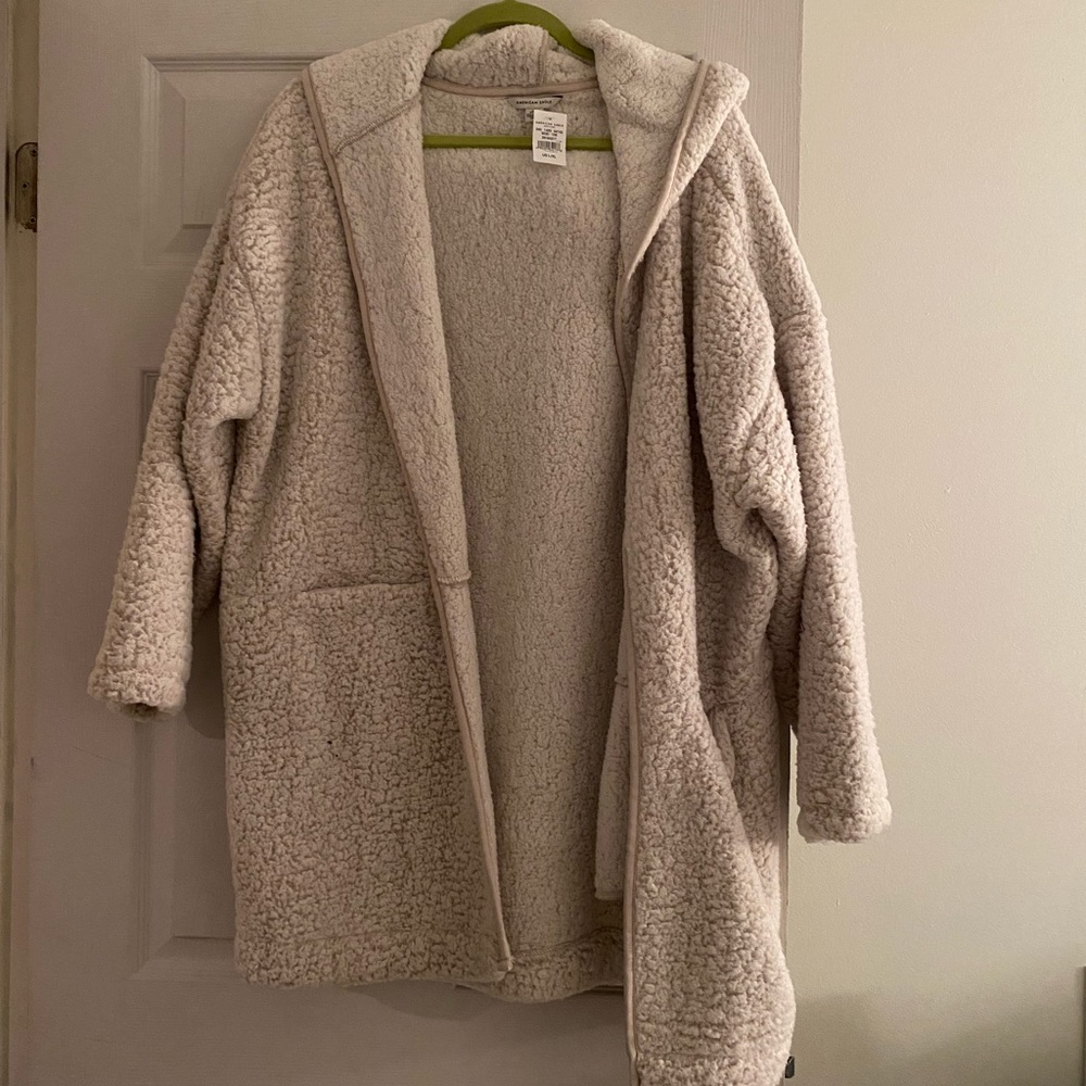 American eagle fuzzy cardigan